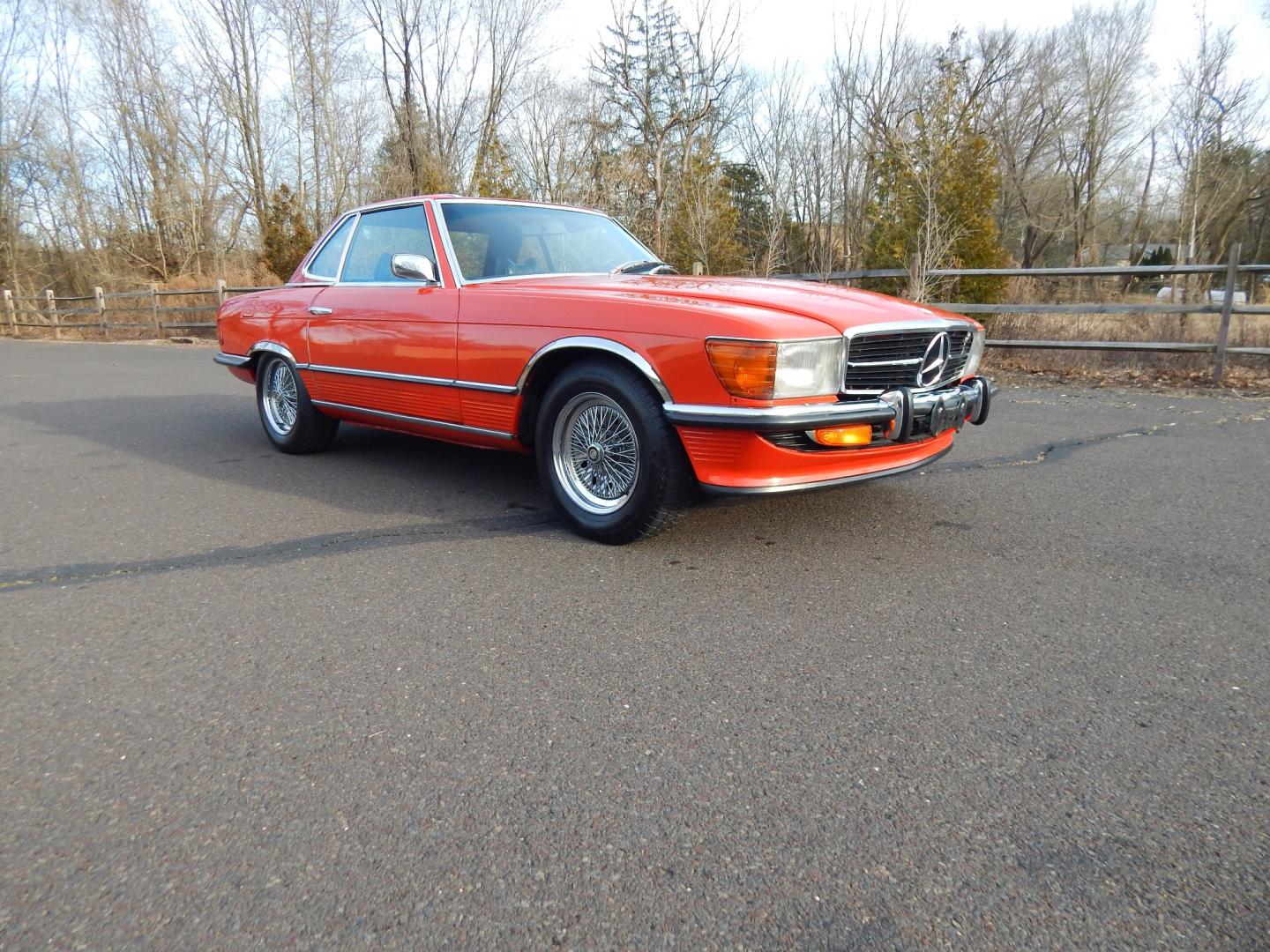 1972 Signal Red /Black Leather Mercedes-Benz 450SL 450SL (10704412000) with an 4.5L V8 engine, Automatic transmission, located at 6528 Lower York Road, New Hope, PA, 18938, (215) 862-9555, 40.358707, -74.977882 - Here we have a beautiful 1972 Mercedes 450SL. Options include: black leather, hard top and soft top, AM/FM/TAPE radio, parking lights, VDO Klenzle clock, Berger Mangel stamped 15 inch wheels with 4 Kelly Navigator 800S tires. This vehicle comes with a car cover and a list of records of work done to - Photo#3